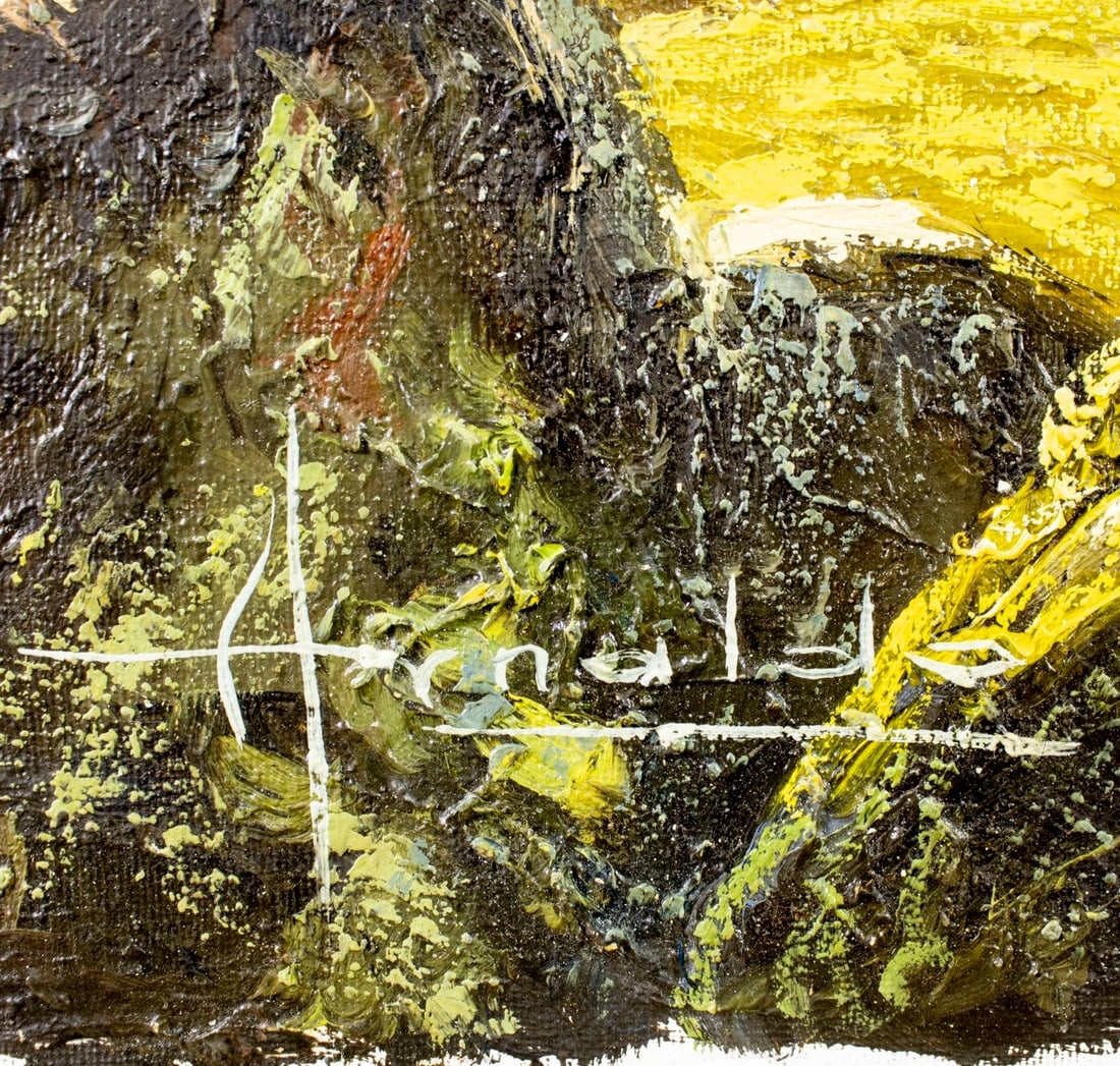 Artwork by S Arnaldo, Hilly Landscape, Made of Oil On Canvas