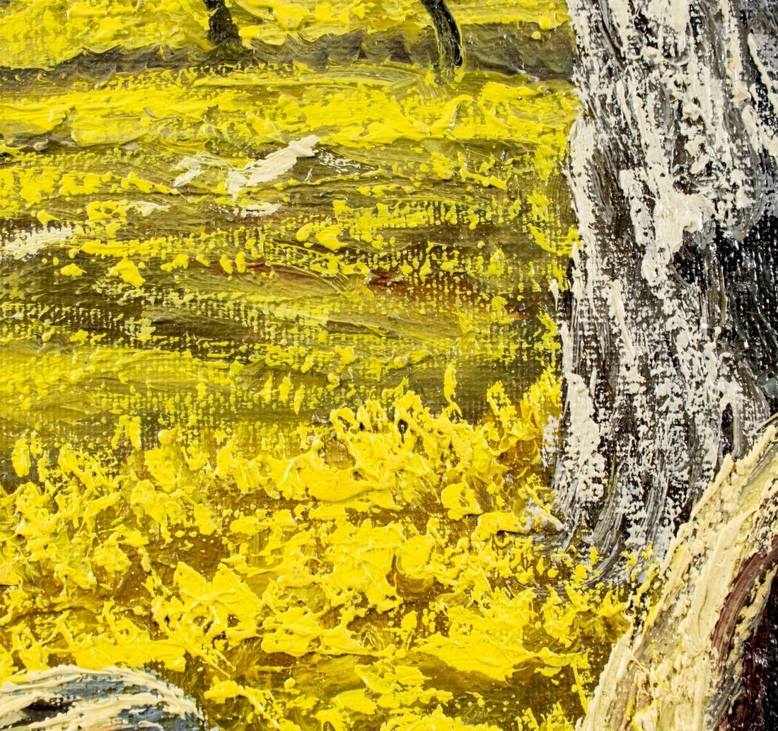 Artwork by S Arnaldo, Hilly Landscape, Made of Oil On Canvas