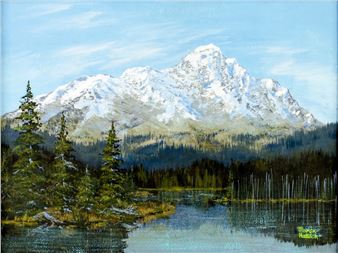 Mountain Lake Landscape - Mary Hallock Foote