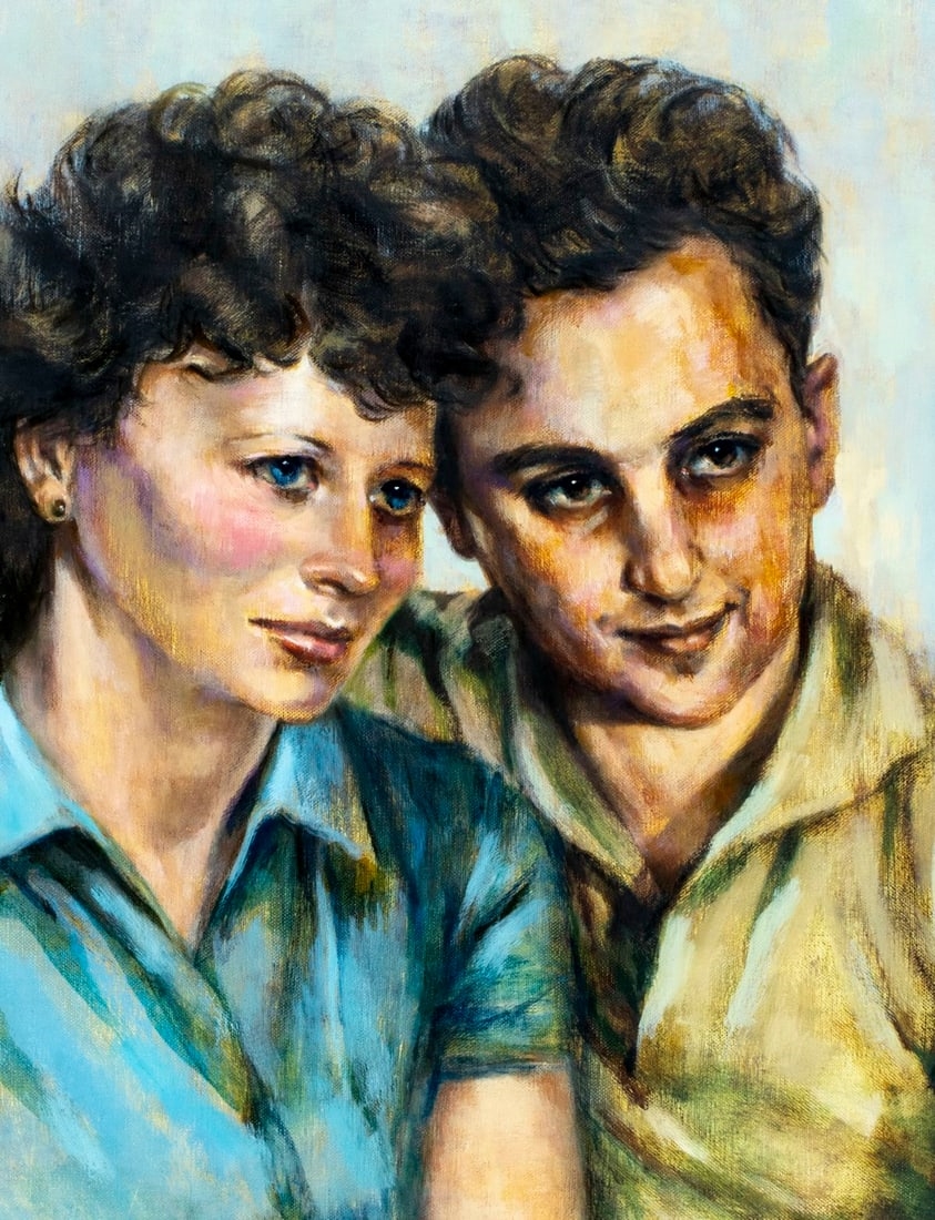 Roland Partos | Portrait of artist Roland Partos anf his Wife Helen ...