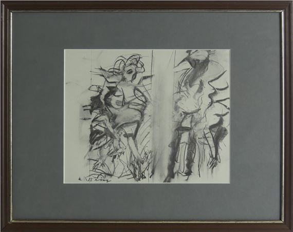 TWO FIGURES by Willem de Kooning