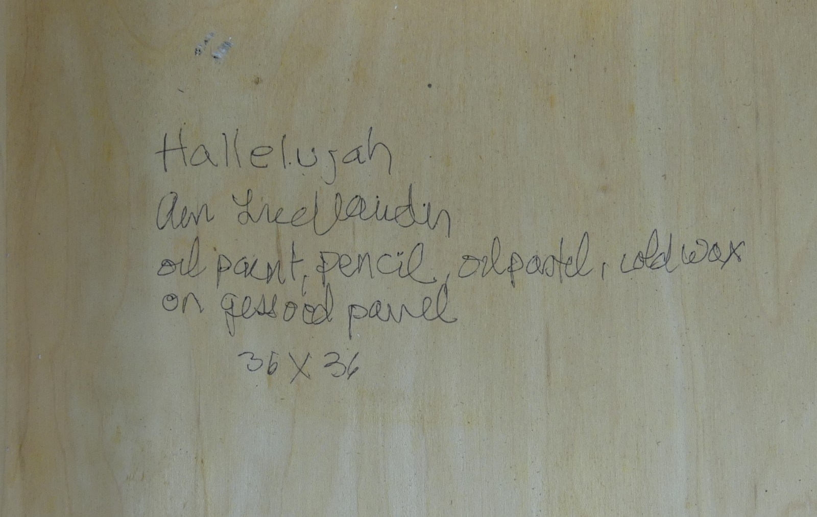 Artwork by Ann Friedlander, Hallelujah, Made of oil, pencil, pastel and cold wax on gessoed wood panel