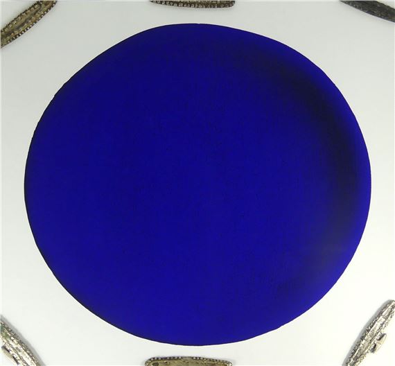 Yves Klein | Disque bleu - IKB 54 (1957) | MutualArt