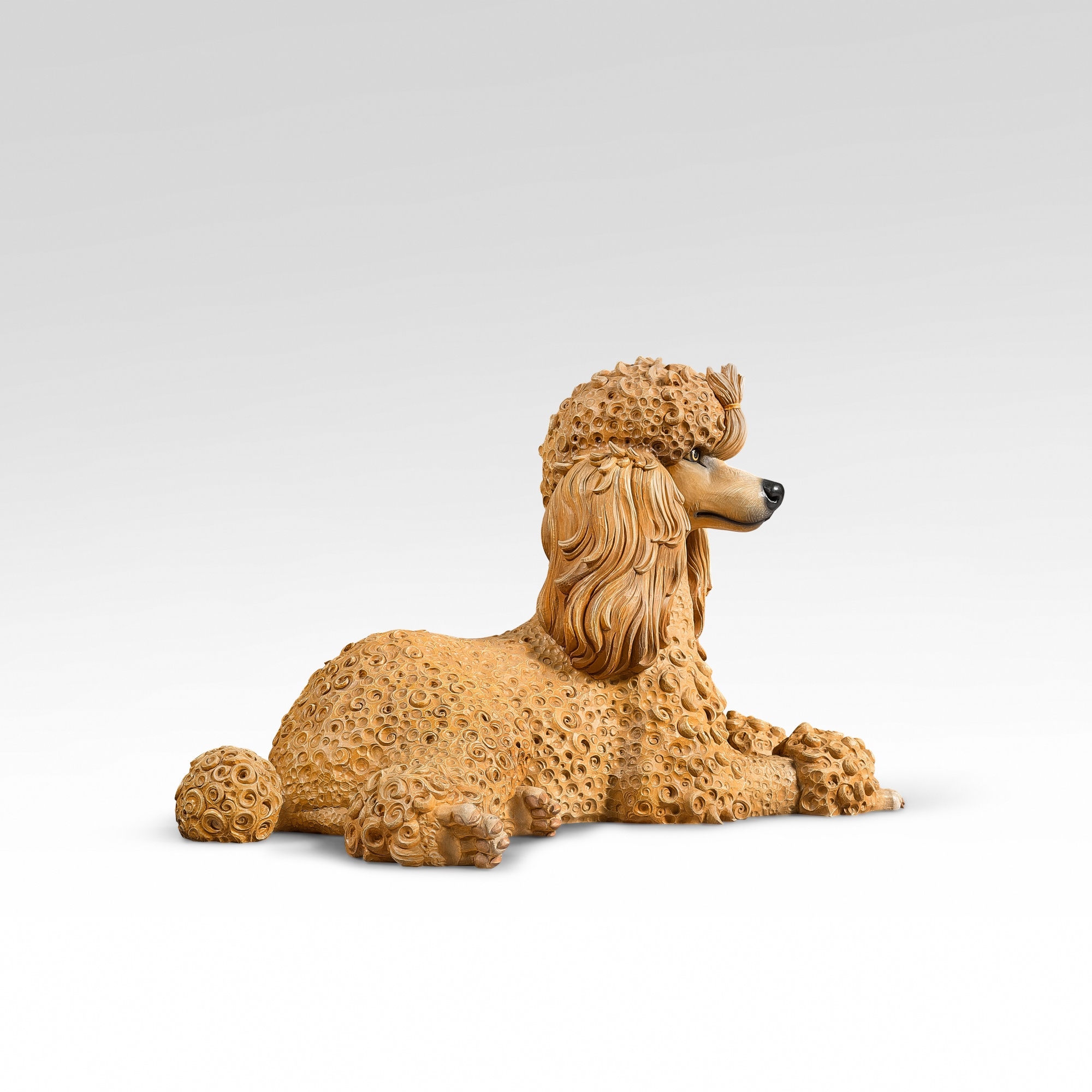 Artwork by Jeff Koons, Poodle, Made of polychromed wood