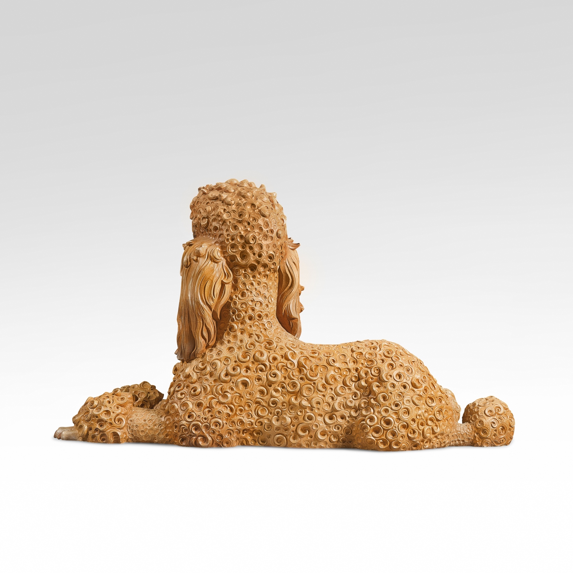 Artwork by Jeff Koons, Poodle, Made of polychromed wood