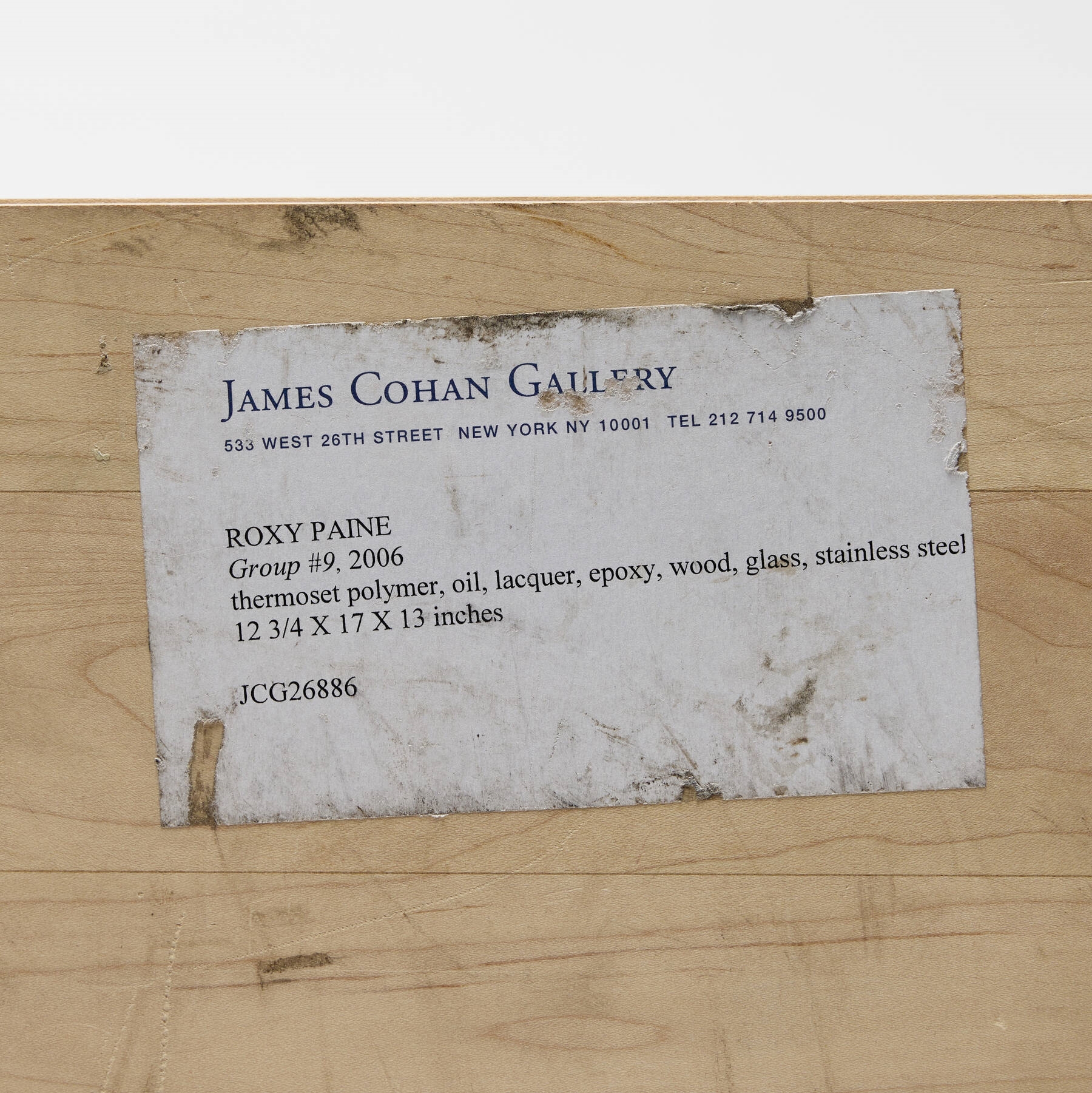 Artwork by Roxy Paine, Group #9, Made of Thermoset Polymer, Oil, Epoxy, Wood, Glass, Stainless Steel