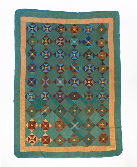 CROSS IN A BLOCK QUILT - Amish