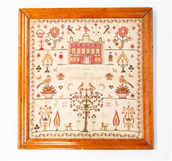NEEDLEWORK SAMPLER, DATED 1822 - Elizabeth Turner