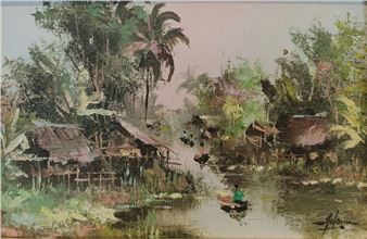 Jonque on the river - Noelle Rouge