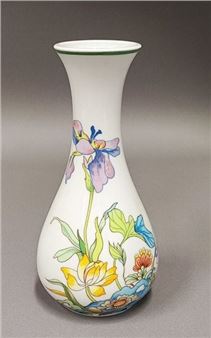 Limoges vase with floral design - Georges Boyer