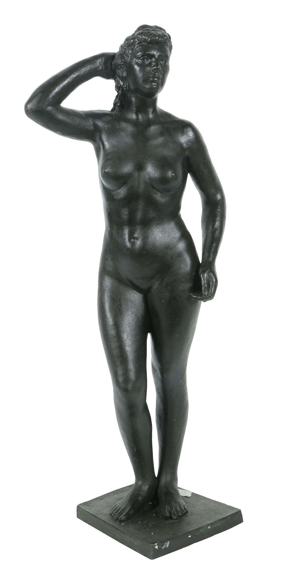 Artwork by W. Lehmbrück, LARGE BRONZE SCULPTURE OF A NAKED WOMAN, Made of Bronze