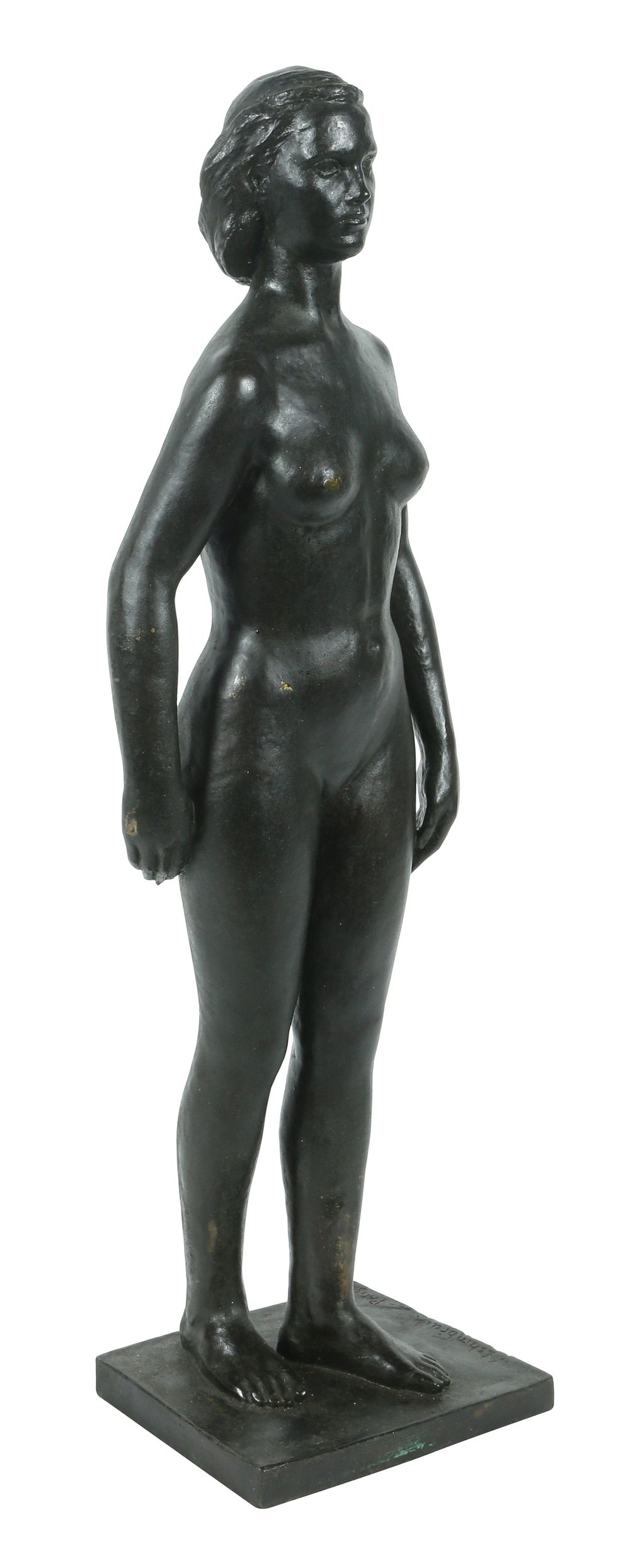 Artwork by W. Lehmbrück, LARGE BRONZE SCULPTURE OF A NAKED WOMAN, Made of Bronze