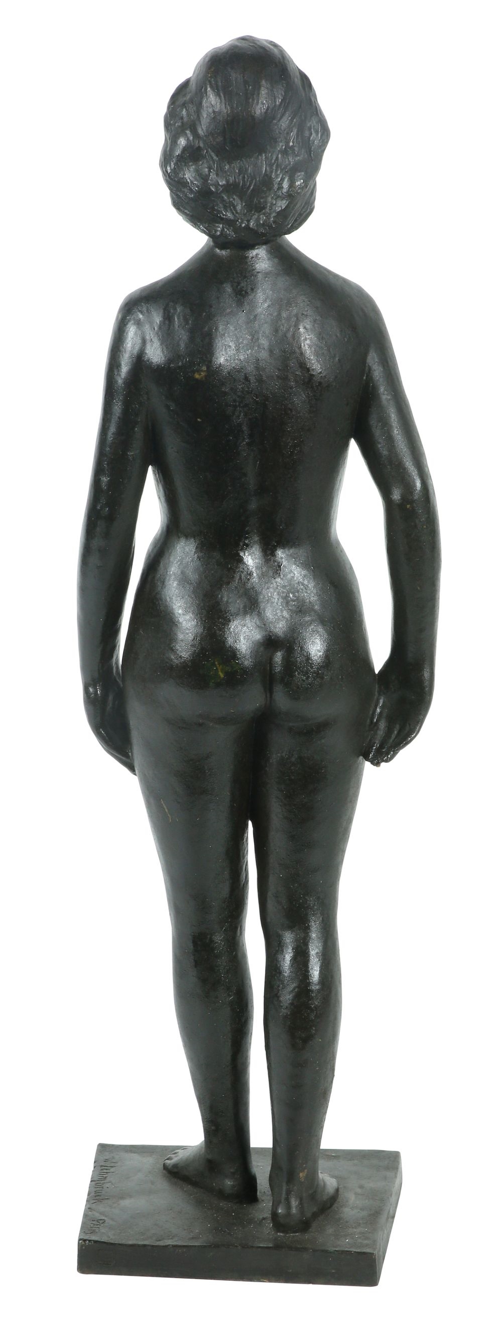 Artwork by W. Lehmbrück, LARGE BRONZE SCULPTURE OF A NAKED WOMAN, Made of Bronze