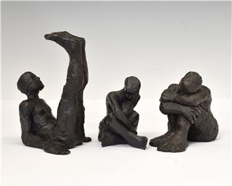 Three limited edition bronzed resin sculptures - Carol Peace