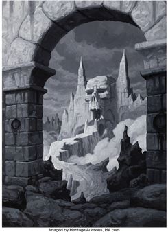 Skull Mountain, Sword of Shannara book interior - Greg Hildebrandt