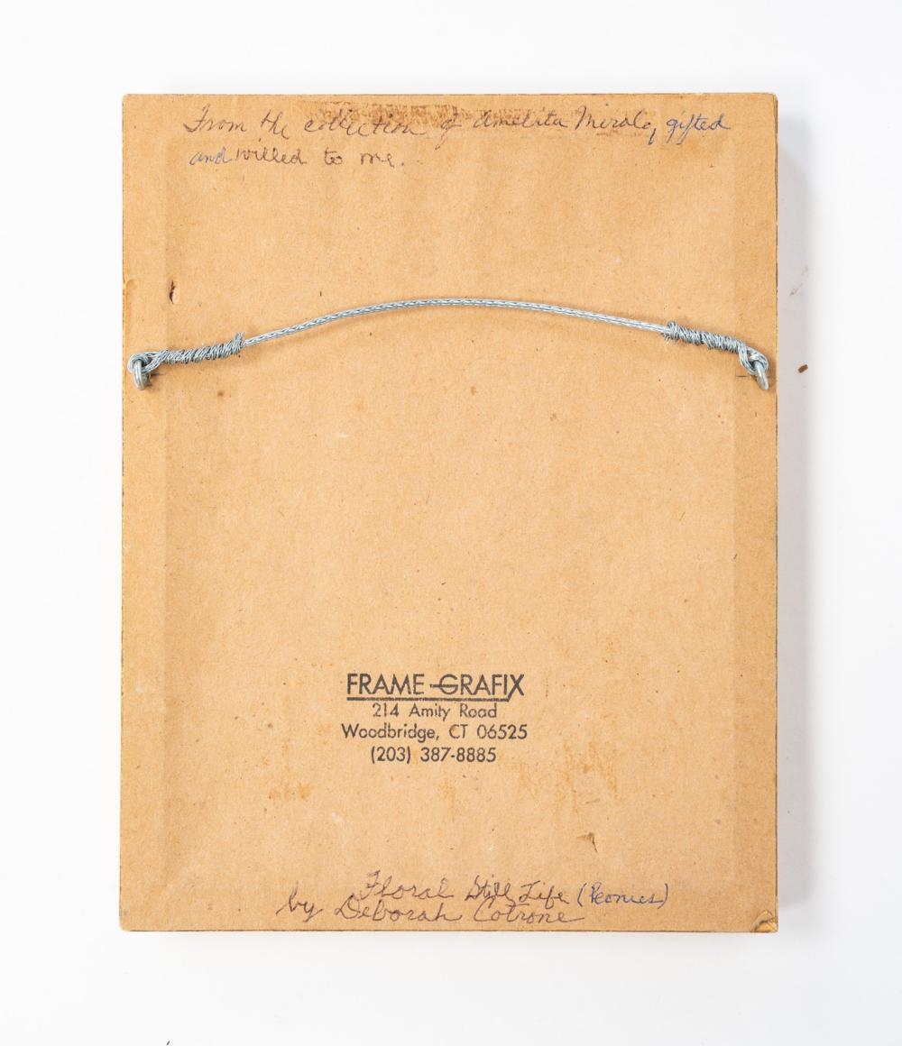 Artwork by Deborah Cotrone, PEONIES, Made of Oil On Board