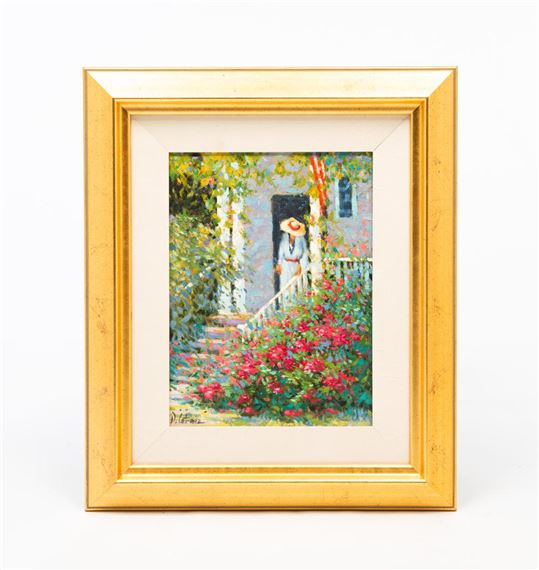 RED FENCE CLIMBERS by Deborah Cotrone