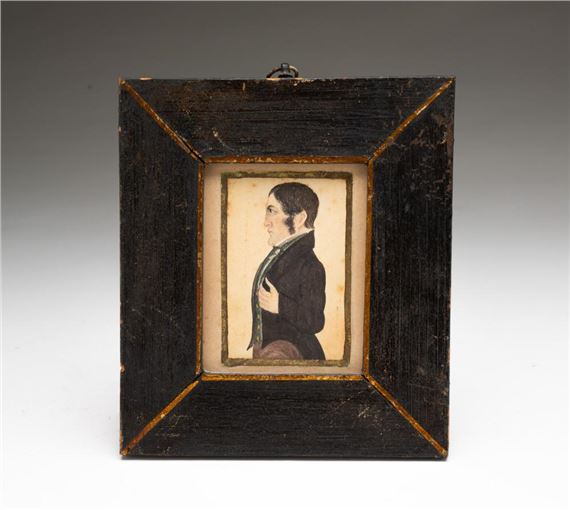 MINIATURE WATERCOLOR PORTRAIT OF A GENTLEMAN