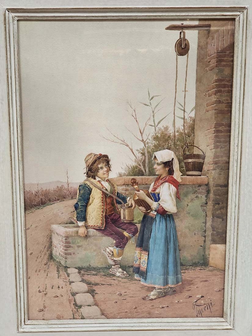 Artwork by Filippo Indoni, Oil On Board Painting, Made of Oil On Board