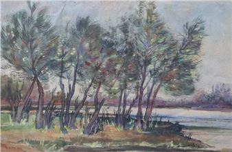 CREEK BANK SCENE - Ella Lillian Pedersen