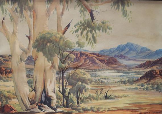 HERMANNSBURG FRAMED PRINT by Albert Namatjira