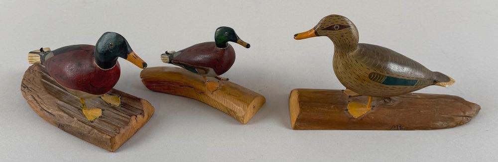 Artwork by Manley & Marion Spearen, THREE MANLEY AND MARION SPEAREN MINIATURE MALLARDS