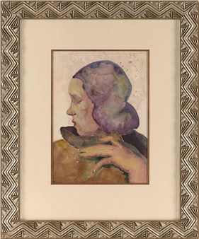 A woman in profile - George Biddle