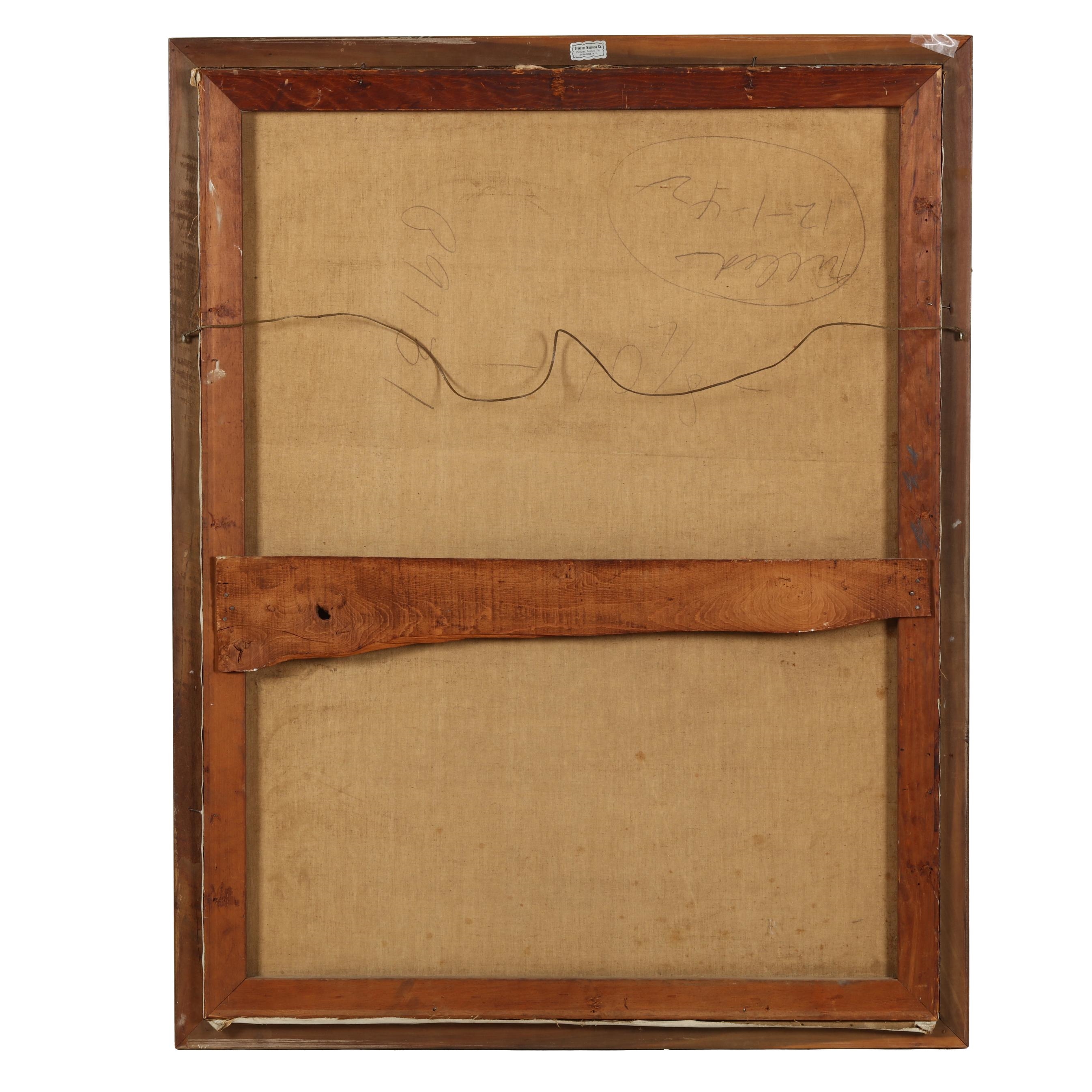 Artwork by Gene Pelham , Rainy Beach Day, Made of Oil On Canvas