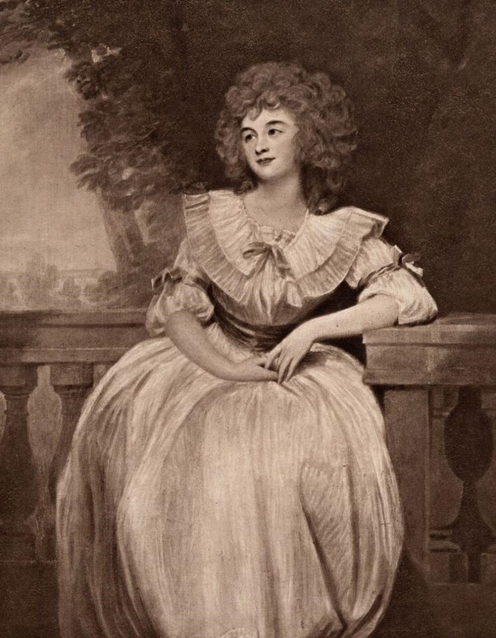 Artwork by George Romney, Mrs. Mark Currie, Made of Heliogravure On Wove Paper