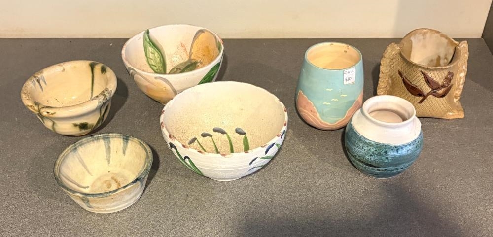 Artwork by Glenda Hoy, Bowls & Vases (7, Made of Glazed Ceramic