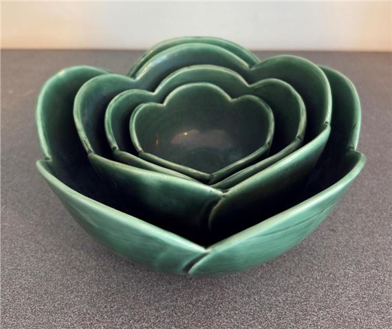 Floral Graduating Bowls by Glenda Hoy