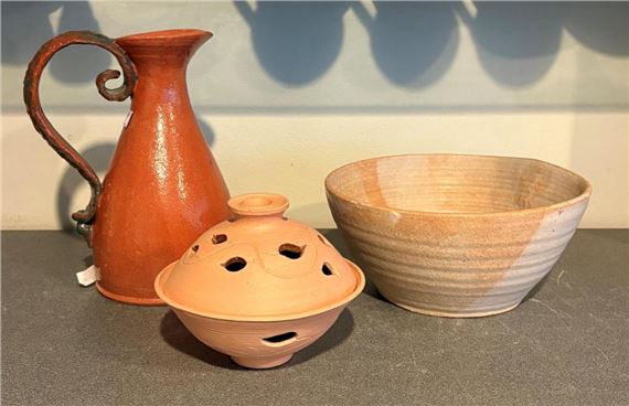 Bowl, Jug, Incense Burner (3 by Glenda Hoy