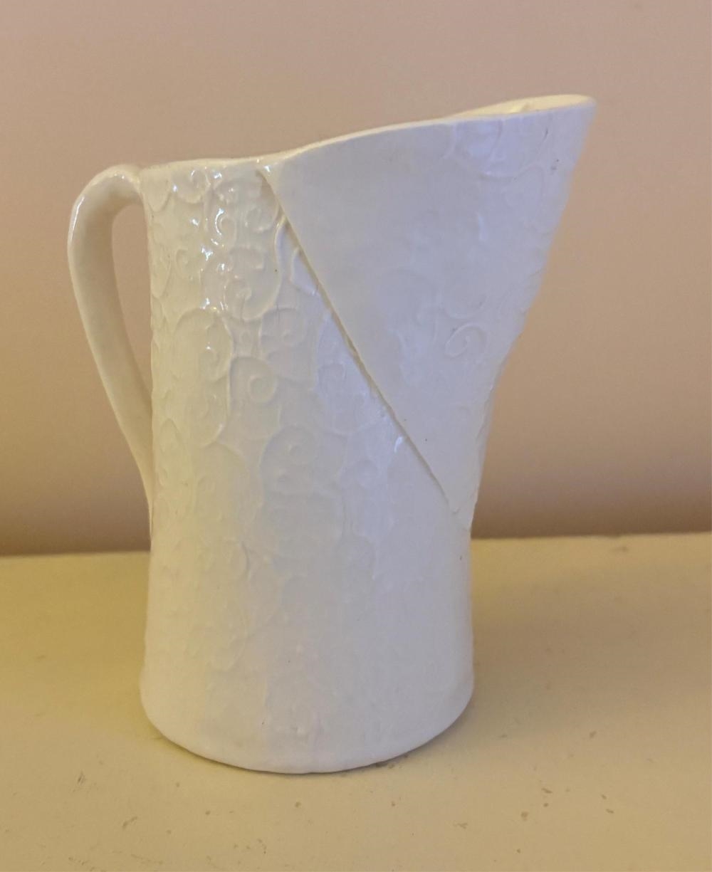Artwork by Glenda Hoy, Floral Pattern Jug, Made of Glazed Ceramic