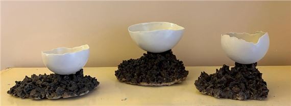 Rock Form Bowls by Glenda Hoy