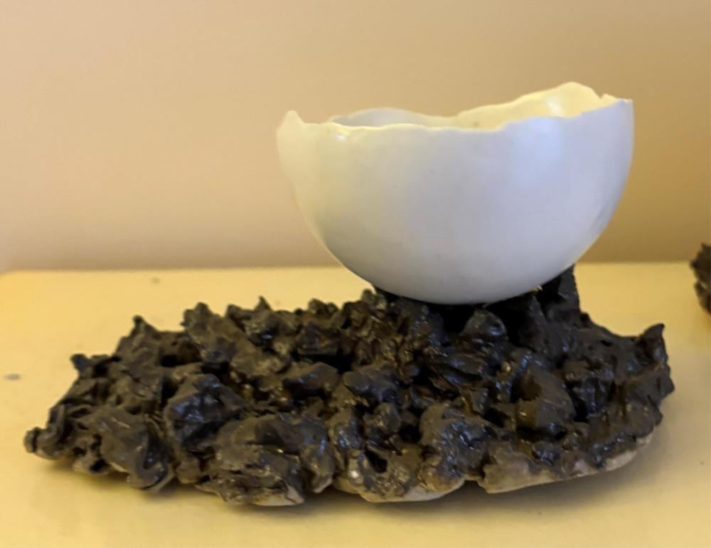 Artwork by Glenda Hoy, Rock Form Bowls, Made of Glazed Ceramic