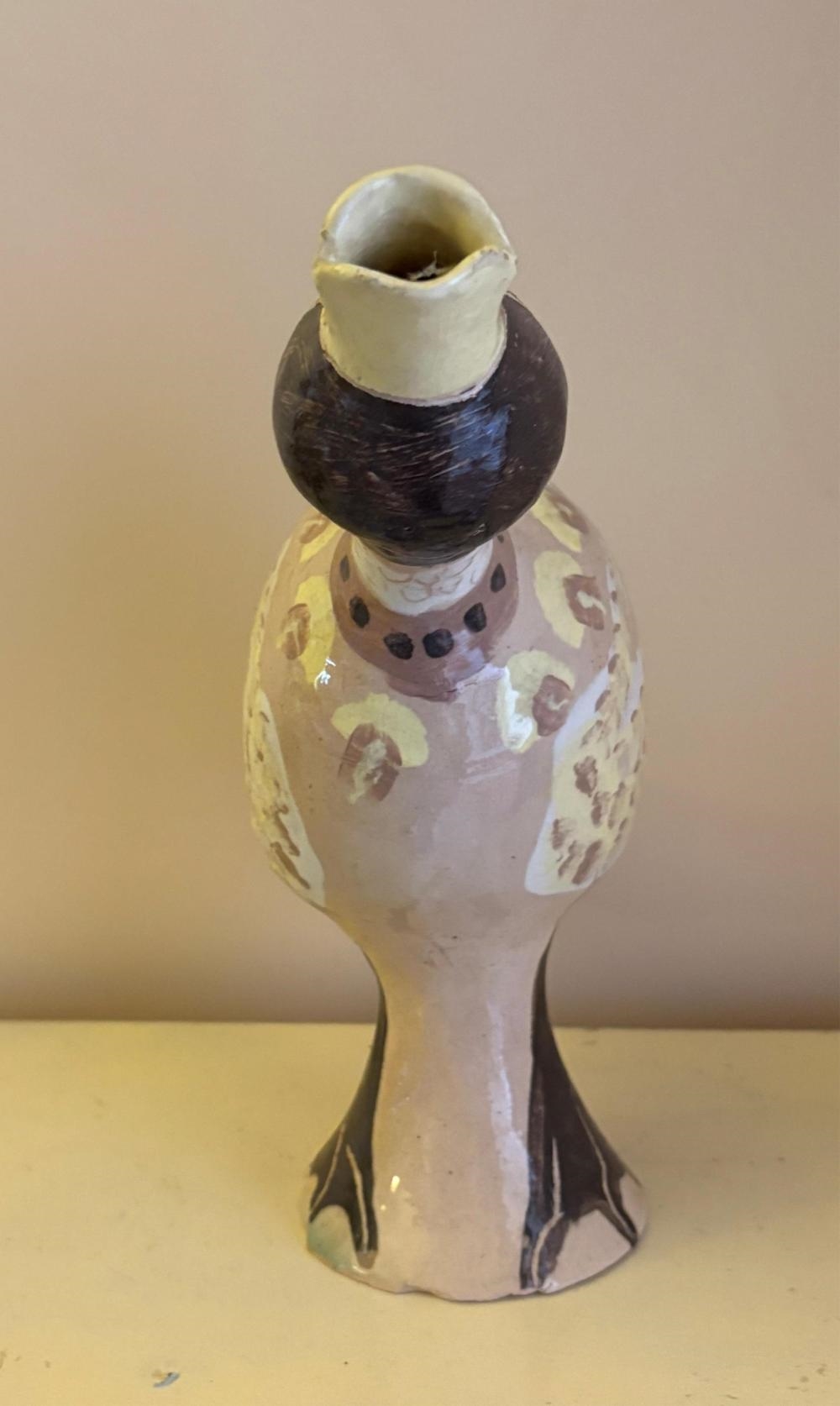 Artwork by Glenda Hoy, Duck Sculpture, Made of Glazed Ceramic