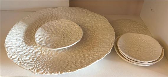 Floral Platters by Glenda Hoy