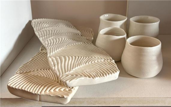 Fern Platters & Cups (6 by Glenda Hoy