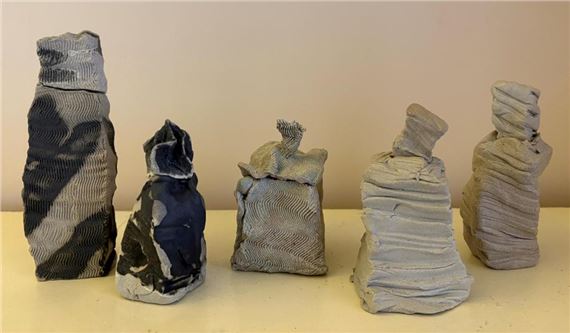 Lidded Sculptural Vessels by Glenda Hoy