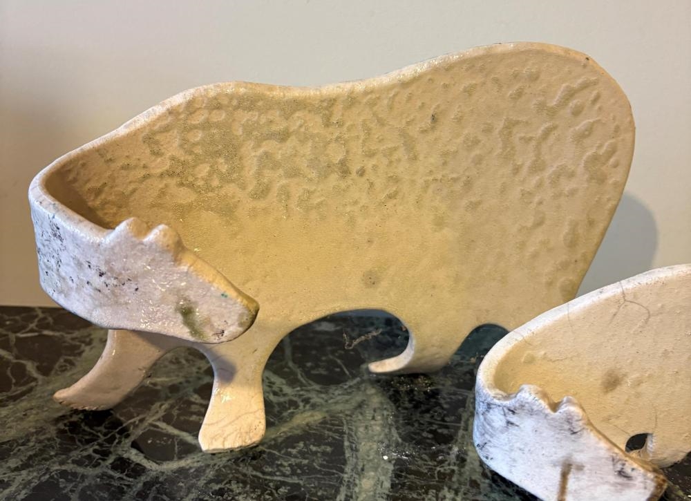 Artwork by Glenda Hoy, Polar Bears (2, Made of Glazed Ceramic