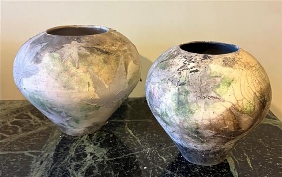 Autumn Leaf Vases by Glenda Hoy