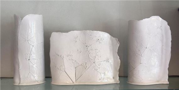 Leaf Vases by Glenda Hoy