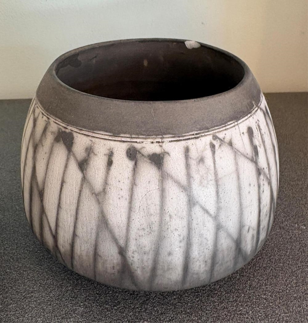 Artwork by Glenda Hoy, Bowl & Vase, Made of Glazed Ceramic