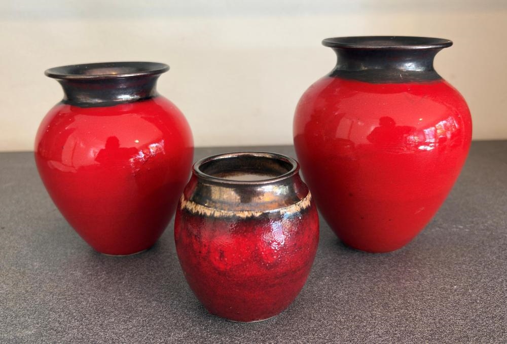 Artwork by Glenda Hoy, Vases, Made of Glazed Ceramic