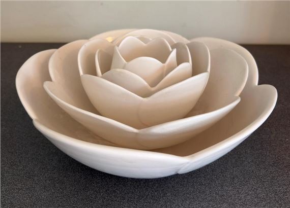 Flower Stacking Bowls by Glenda Hoy