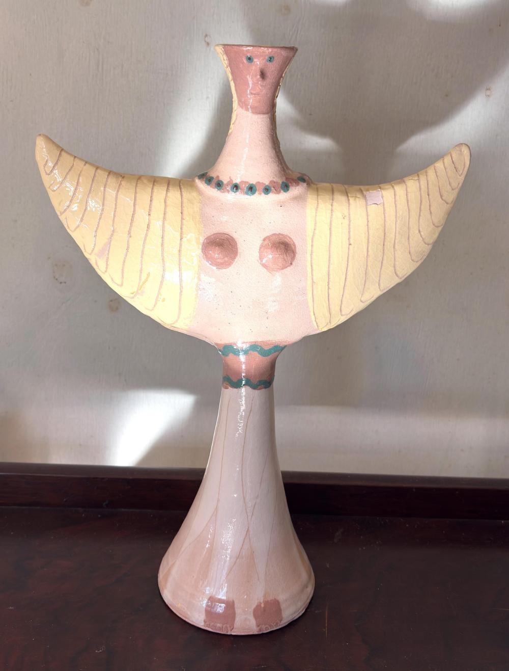 Artwork by Glenda Hoy, Female Form Sculpture, Made of Glazed Ceramic