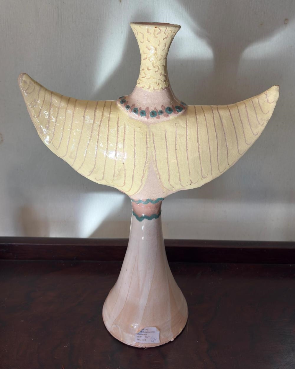 Artwork by Glenda Hoy, Female Form Sculpture, Made of Glazed Ceramic