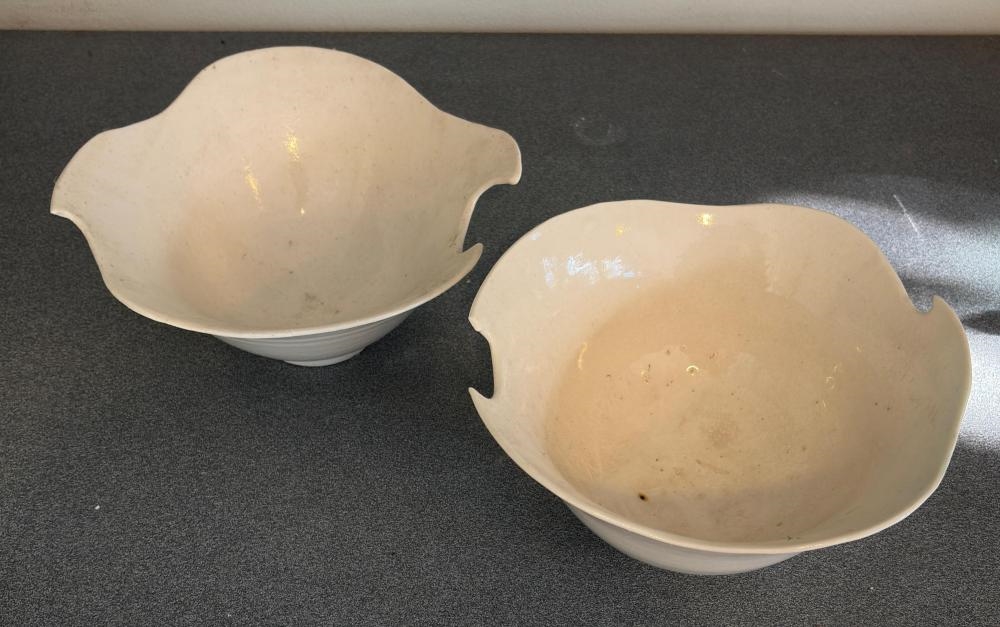 Artwork by Glenda Hoy, Puzzle Rim Bowls, Made of Glazed Ceramic