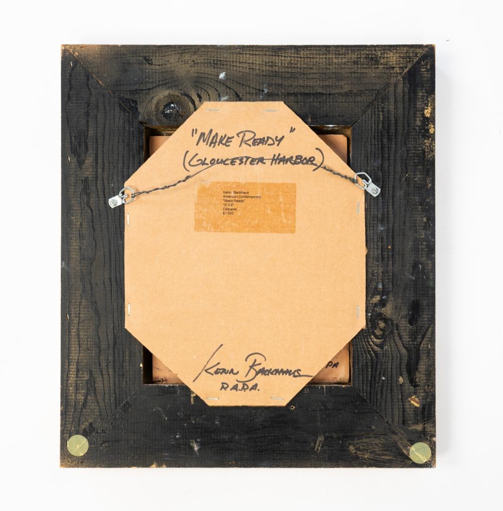 Artwork by Kenn Erroll Backhaus, MAKE READY, Made of Oil On Canvas Board