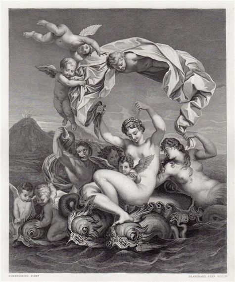 Triumph of Galatea by Domenichino, 1875